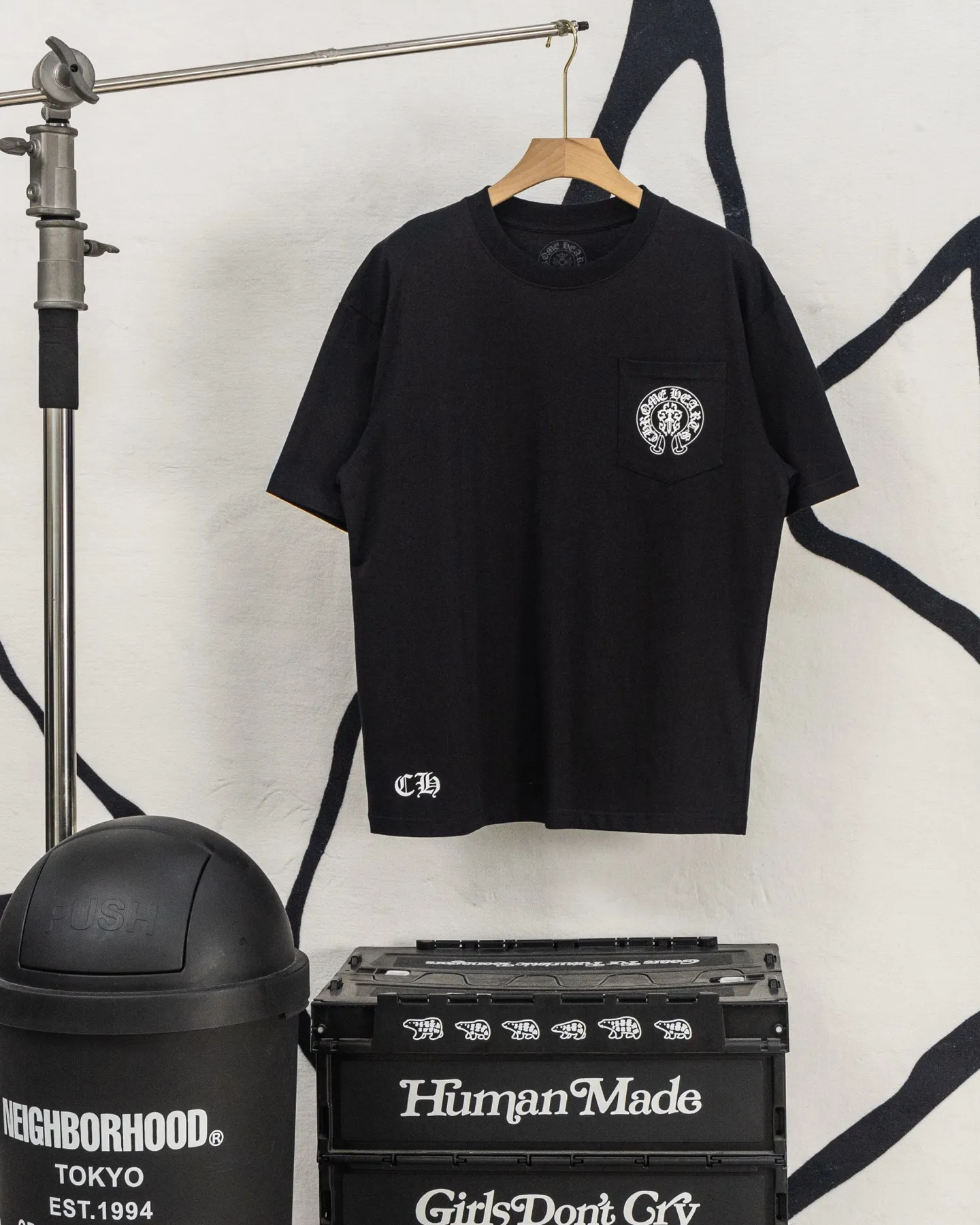 ：H 38 Chrome Hearts CH Black 2026 Authentic 0 Quality os 0 : Sizes: S M L XL